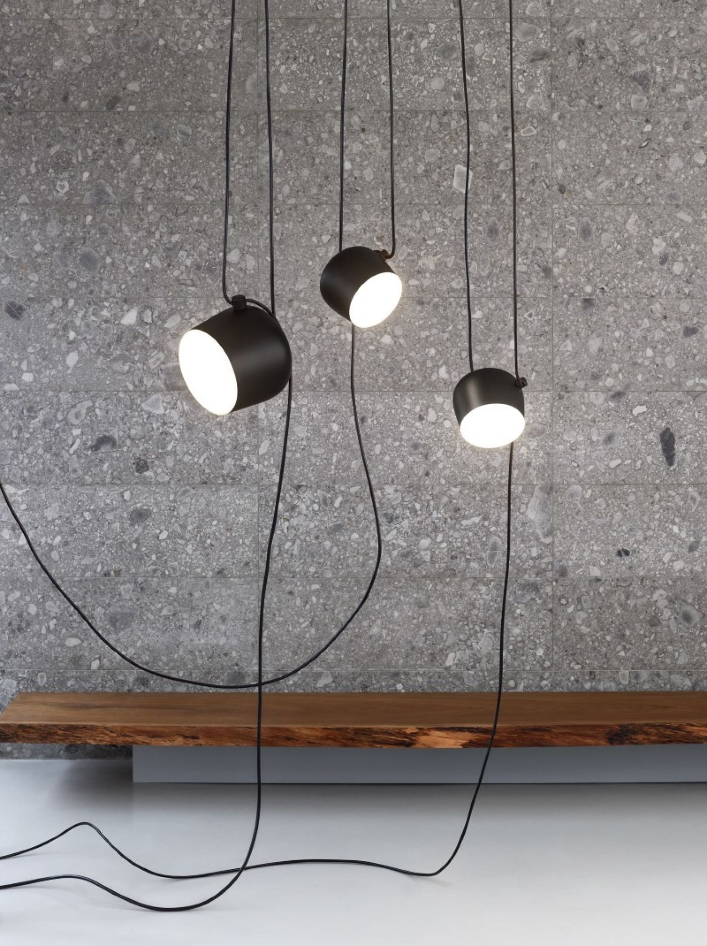 Aim 3 er Set Pendant light Flos black FLOS F0090030 F0093030